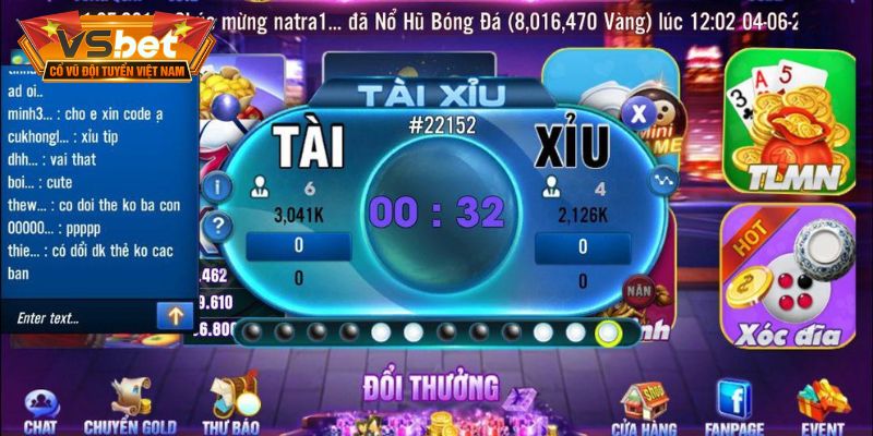 Tài xỉu VSBET và các phiên bản hot